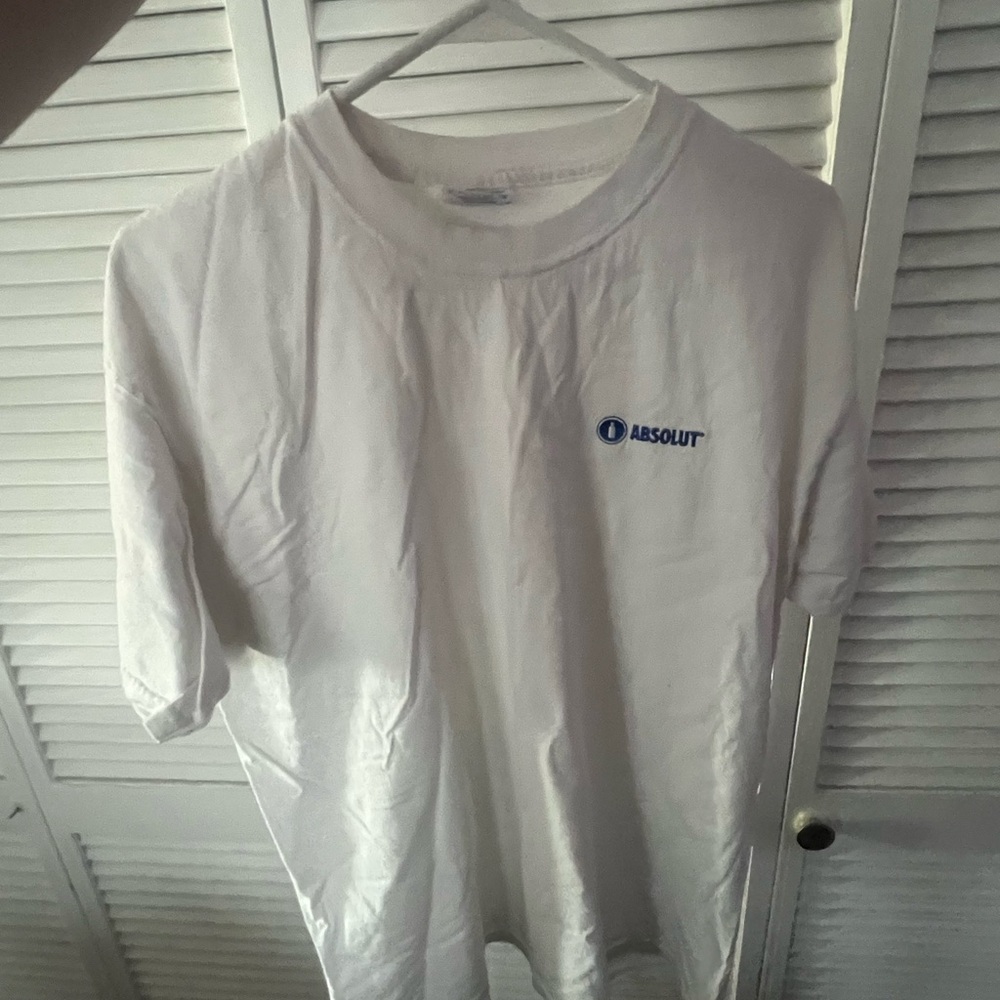Absolut Vodka White Tee Shirt